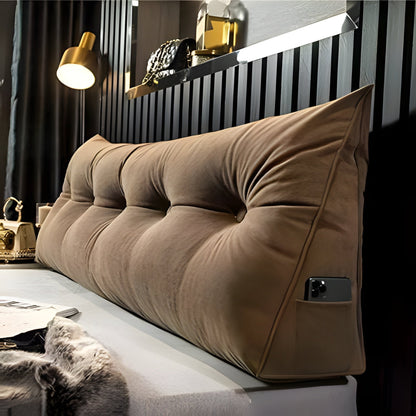 COJIN PRISMA CON BOLSILLO  PORTA CELULAR EN TELA MONTREAL