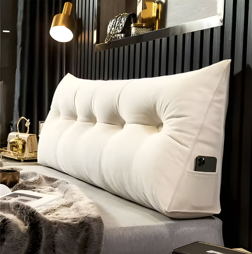 COJIN PRISMA CON BOLSILLO  PORTA CELULAR EN TELA MONTREAL